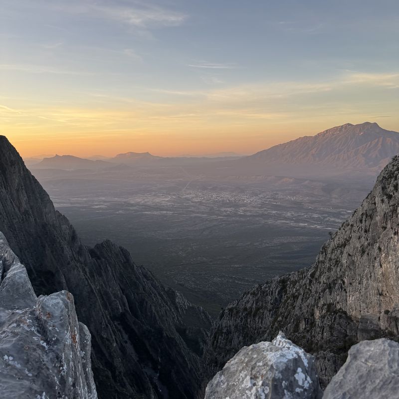 Limestone cliffs, northeast Mexico