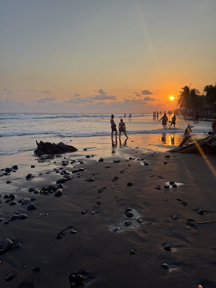 Sunset swim on the Pacific coast, El Salvador