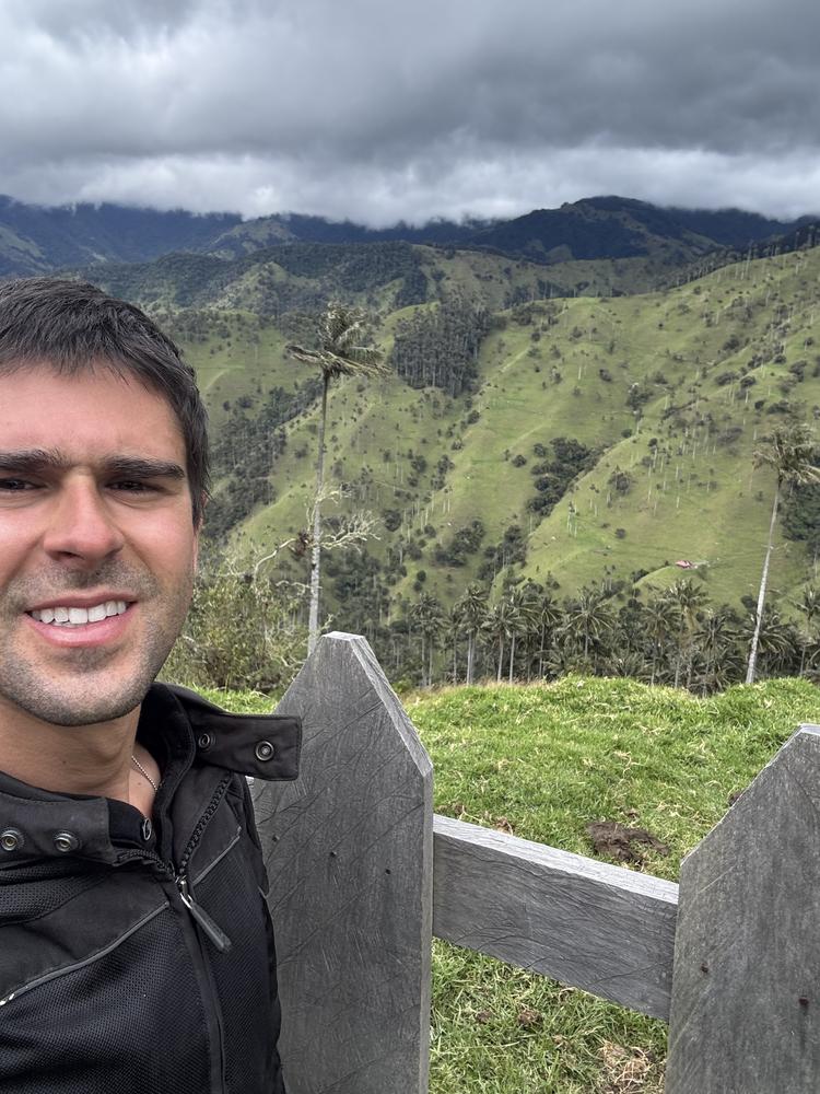 Among the wax palms, Valle de Cocora coffee region
