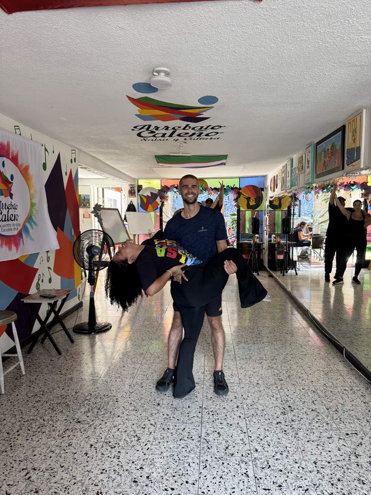 Dancing salsa in Cali