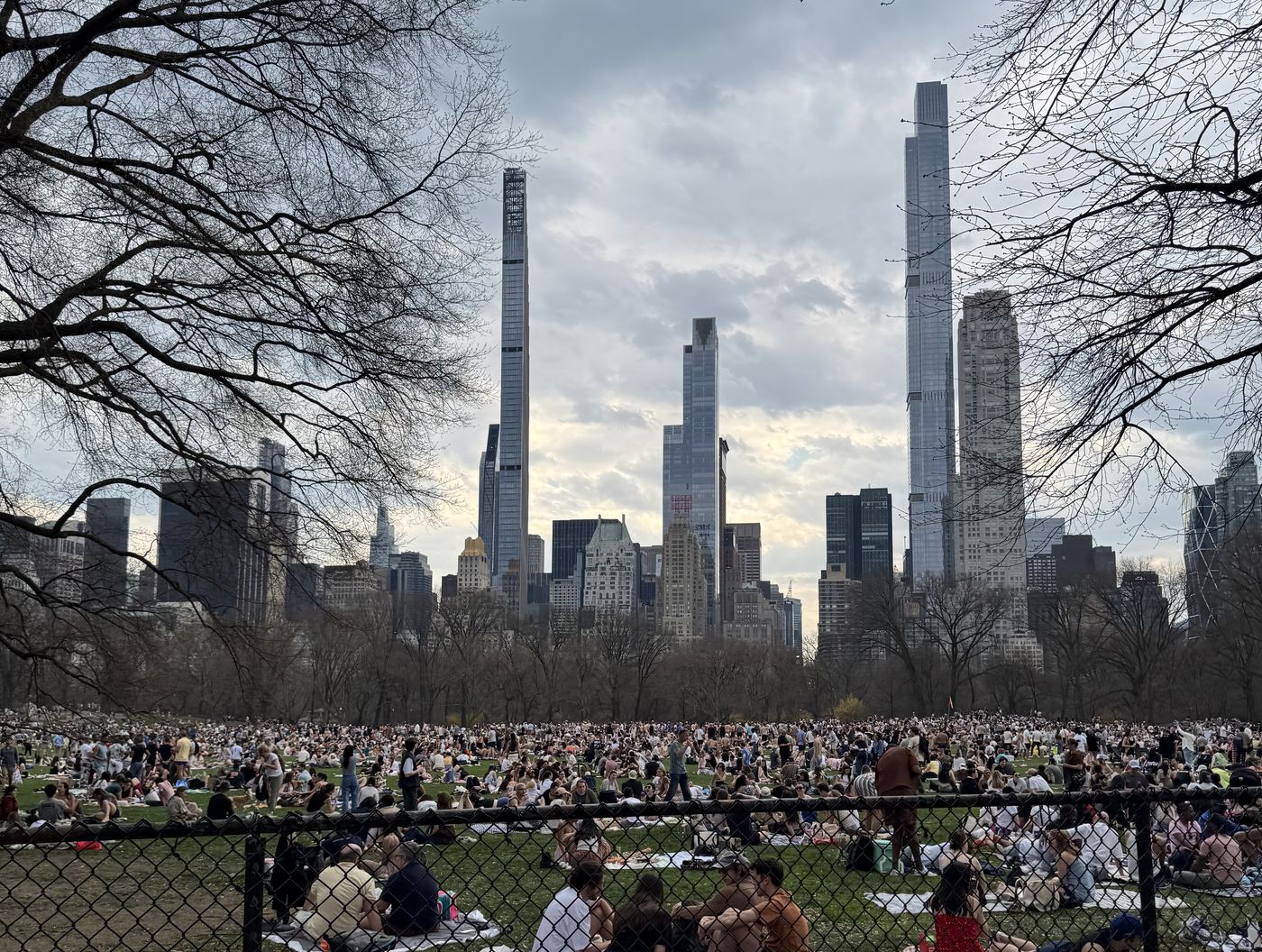 Central Park, before leaving New York City